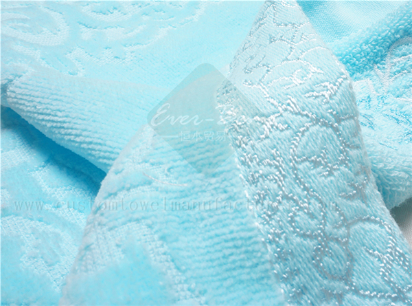 China Bulk Jacquard bamboo and cotton towels supplier